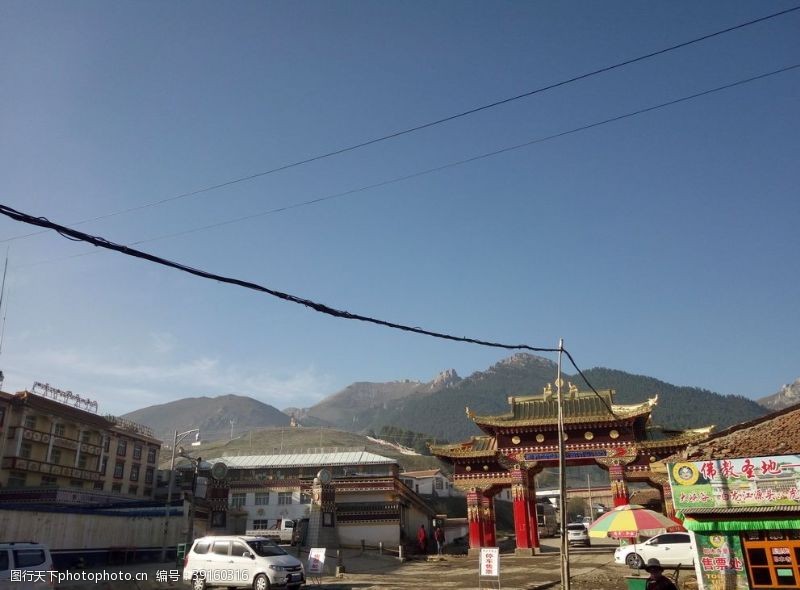 宗教建筑藏区风景图片