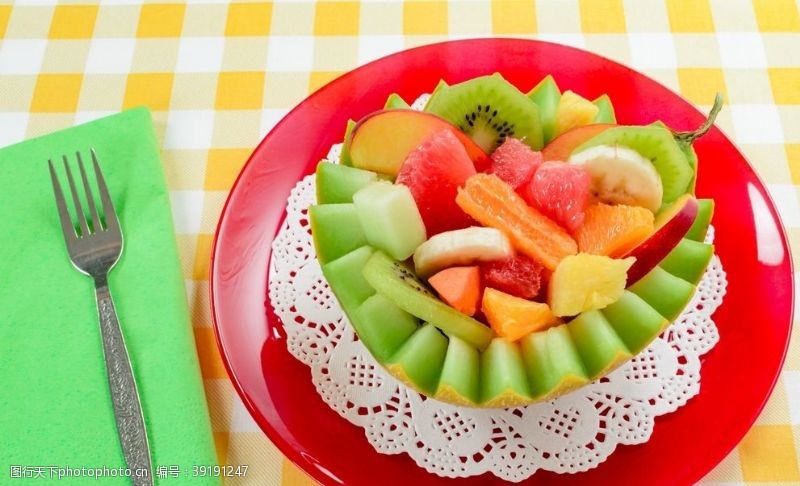 韩国菜谱水果沙拉图片