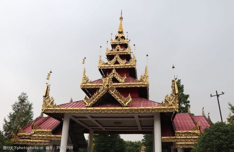 洛阳白马寺缅甸佛殿图片