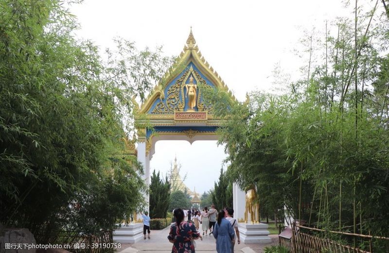 洛阳白马寺泰国风格佛殿主入口图片