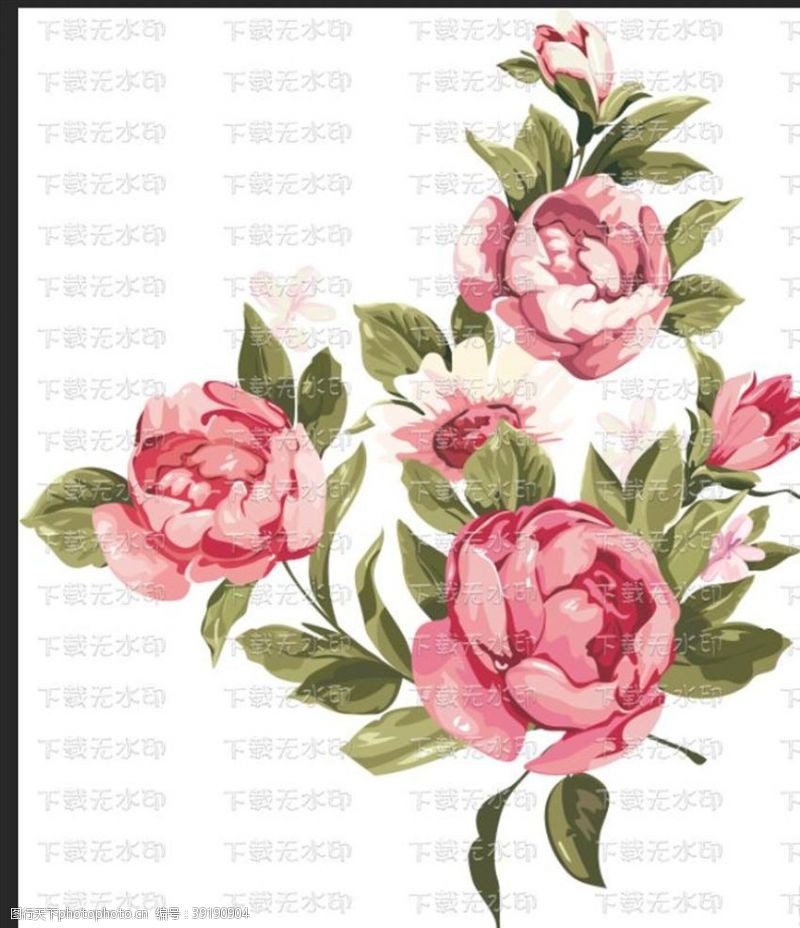 儿童素材玫瑰月季女装花图片