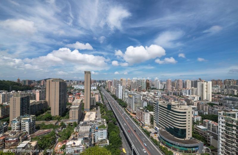 普陀寺城市蓝天图片