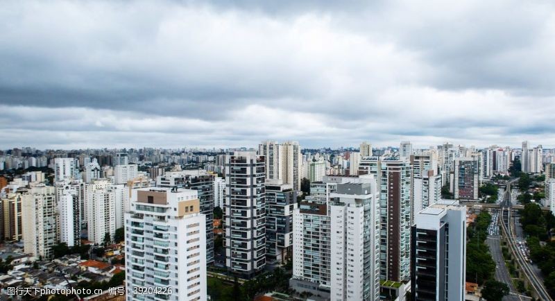 商业中心都市风景图片