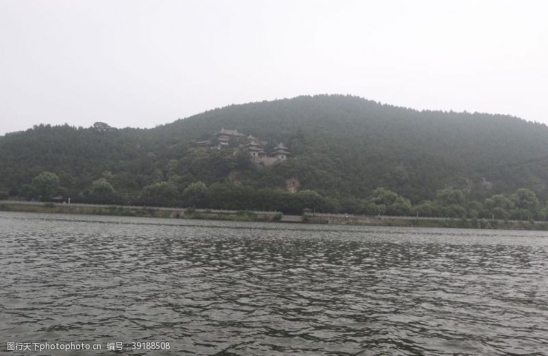 龙门石窟香山寺远眺图片