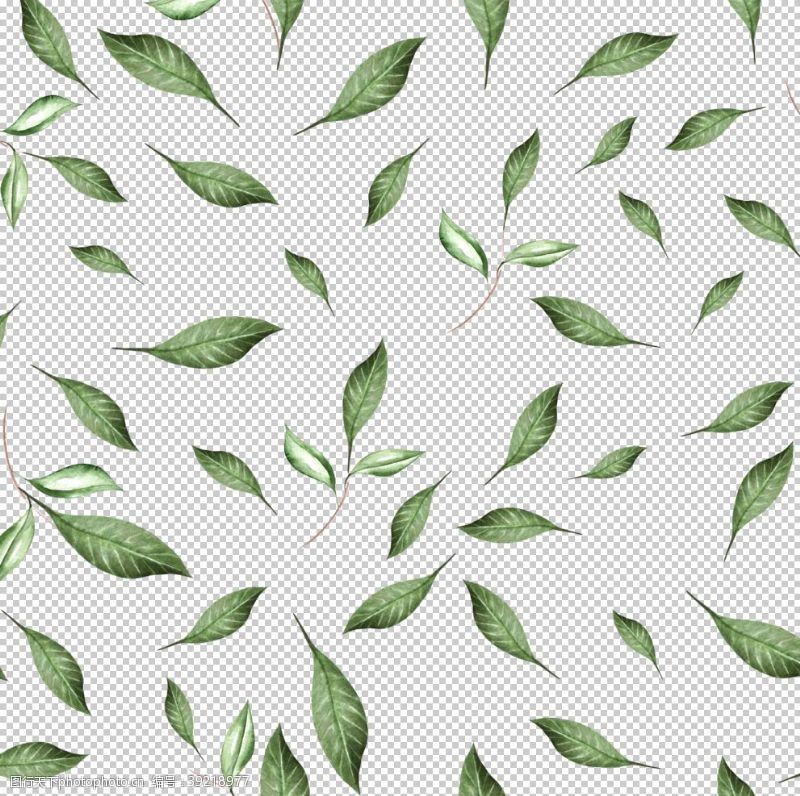 浅绿色绿色植物底纹背景图片