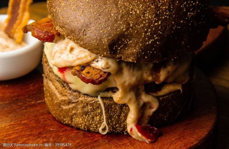 快餐方便面美味的汉堡包图片