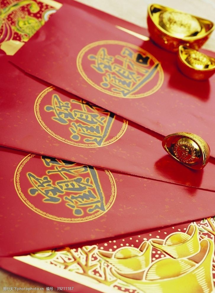 中国传统文化风格新年节日气息图片