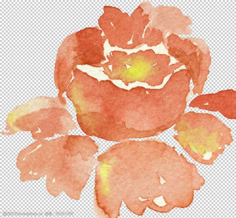 秋天贺卡花朵花型设计图片