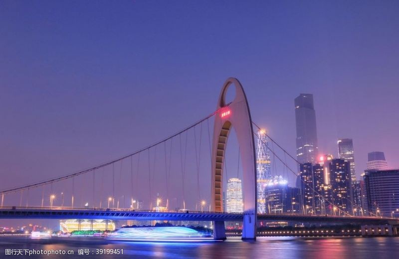 广州沙面猎德大桥图片