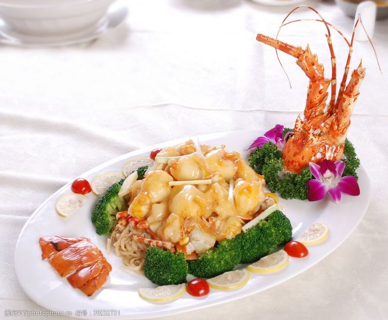 菜单菜谱上汤焗龙虾图片