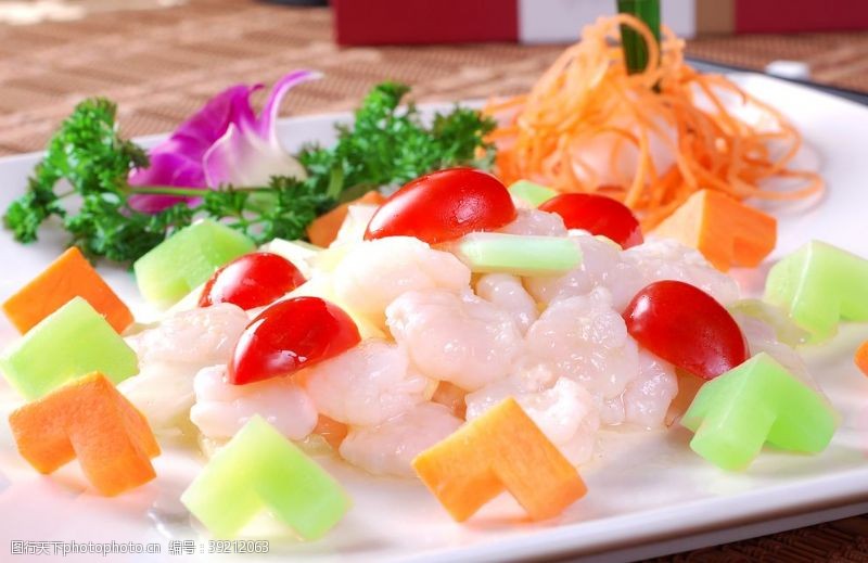 特色菜品水晶虾仁图片