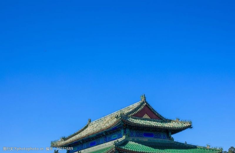 仿古大门古建筑风景图片