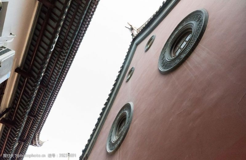 室外模型古建筑风景图片