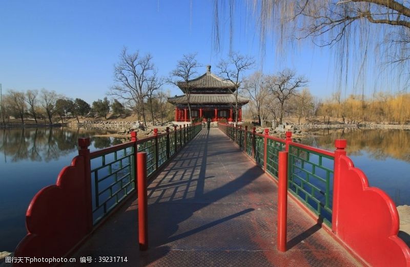 仿古大门古建筑风景图片