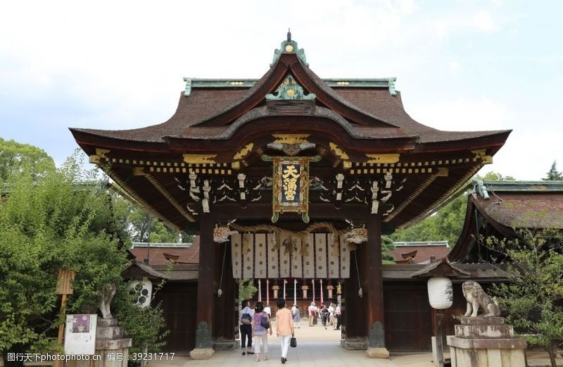 仿古大门古建筑风景图片