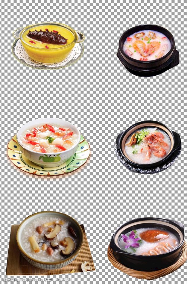 海鲜粥背景养胃美食粥图片