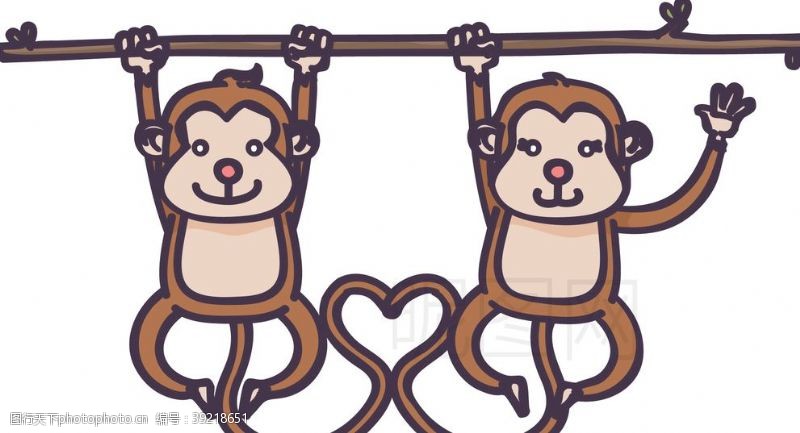 卡通猴子猴子图片