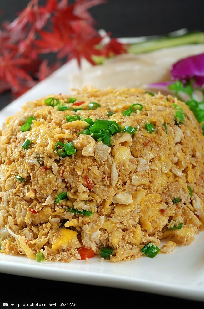 饮食文化海皇鱼籽卷饼图片