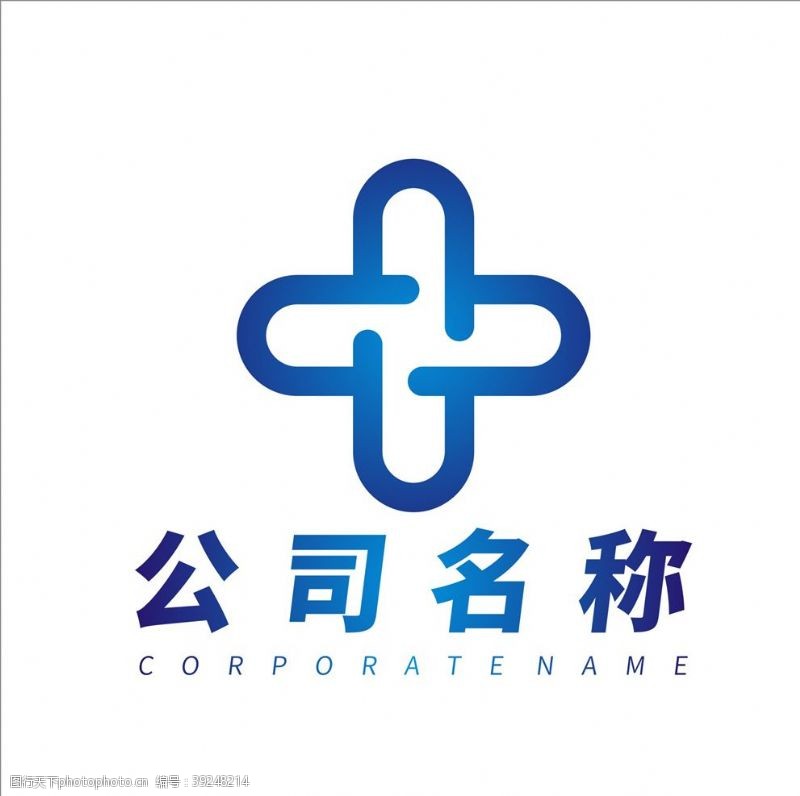 自媒体科技十字架logo设计图片