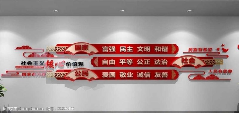 中国梦校园展板社会主义核心价值观文化墙图片
