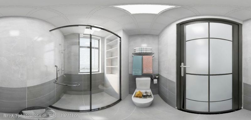 卧室3d效果图卫生间图片