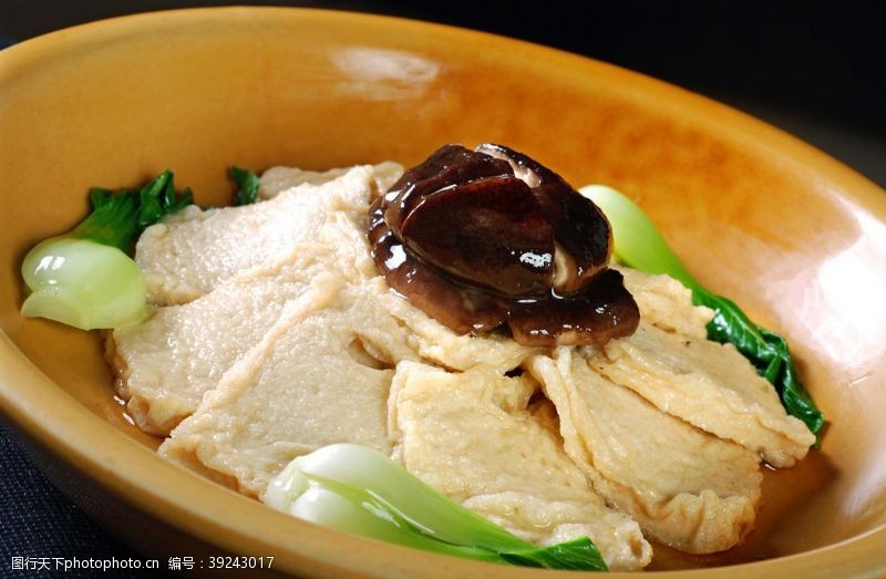 美食文化香菇豆腐图片