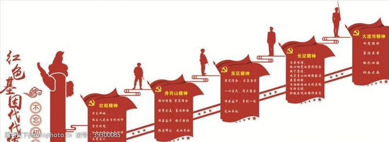 革命党建文化墙图片
