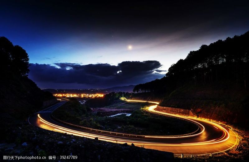 夜晚都市风景图片