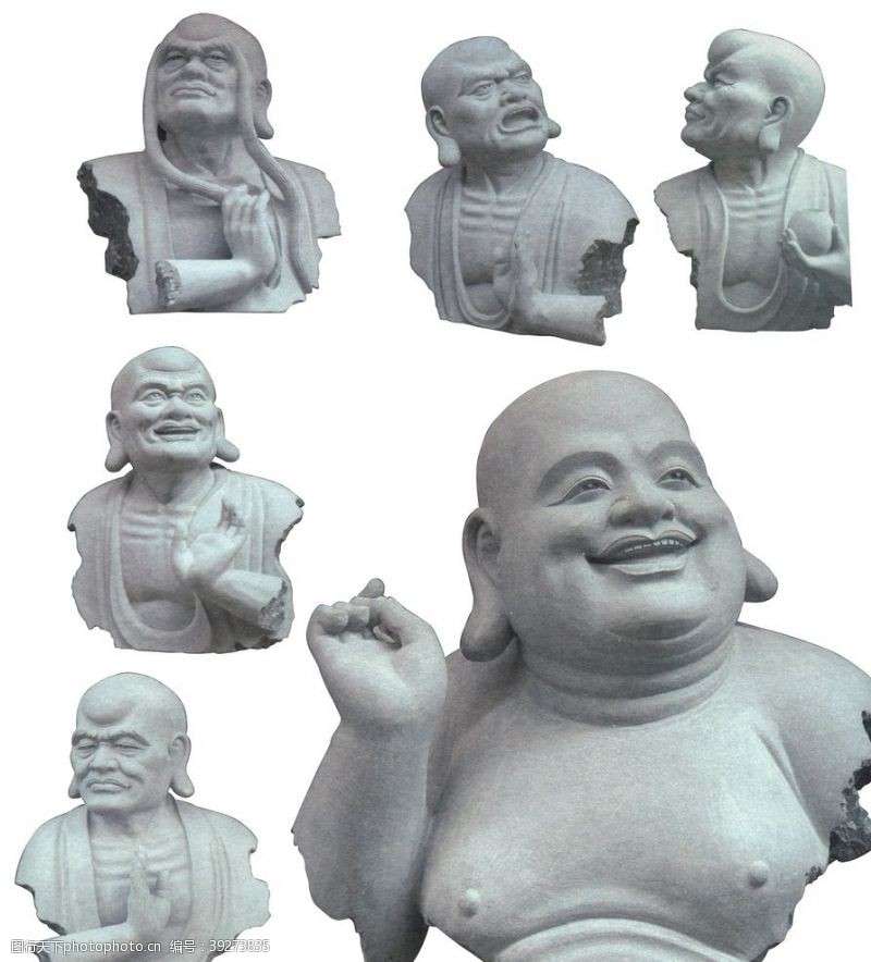 弥勒佛像石雕图片