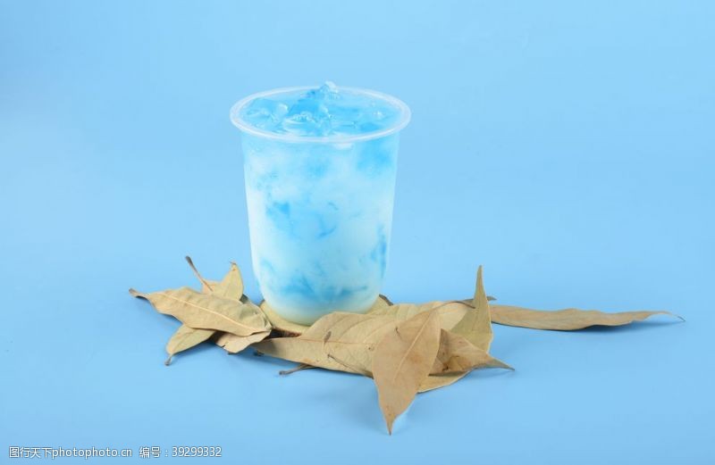 蓝色冰饮饮品饮料背景海报素材图片