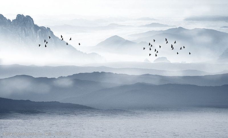 装饰画抽象山水装饰画图片