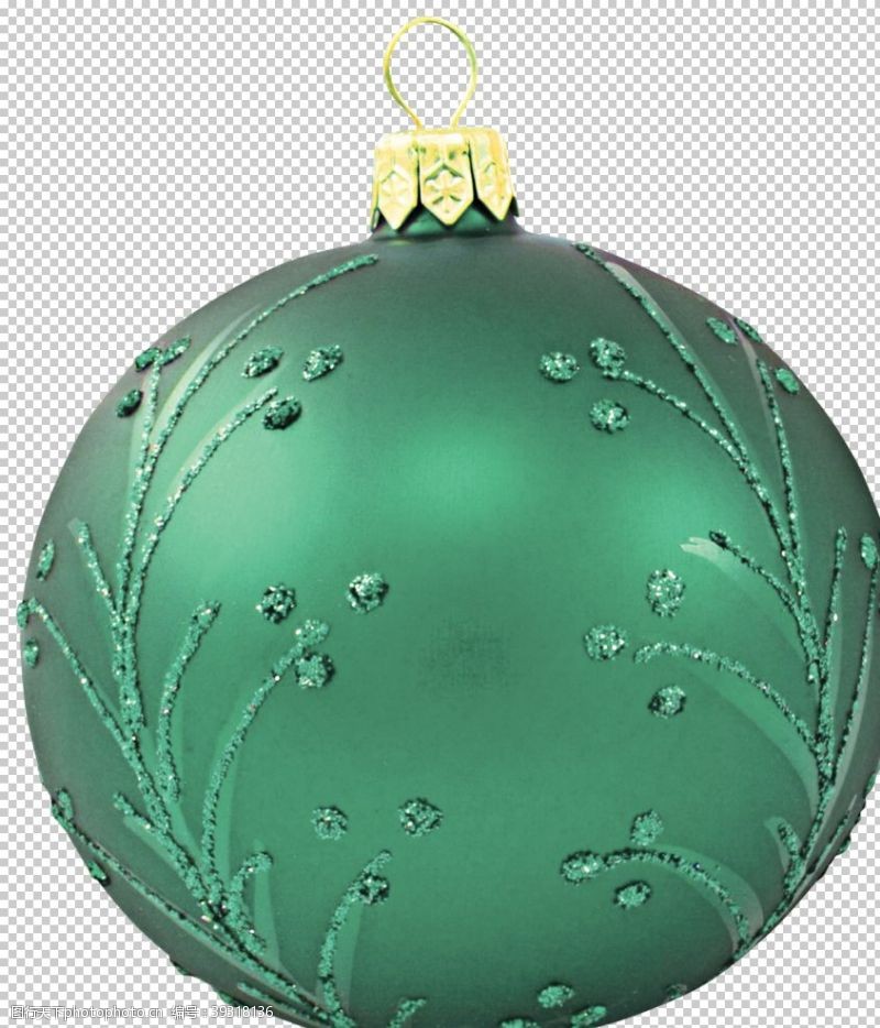 水晶球圣诞节彩球装饰图片