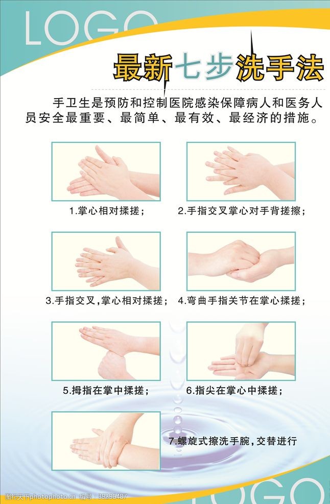 标准洗手洗手法图片