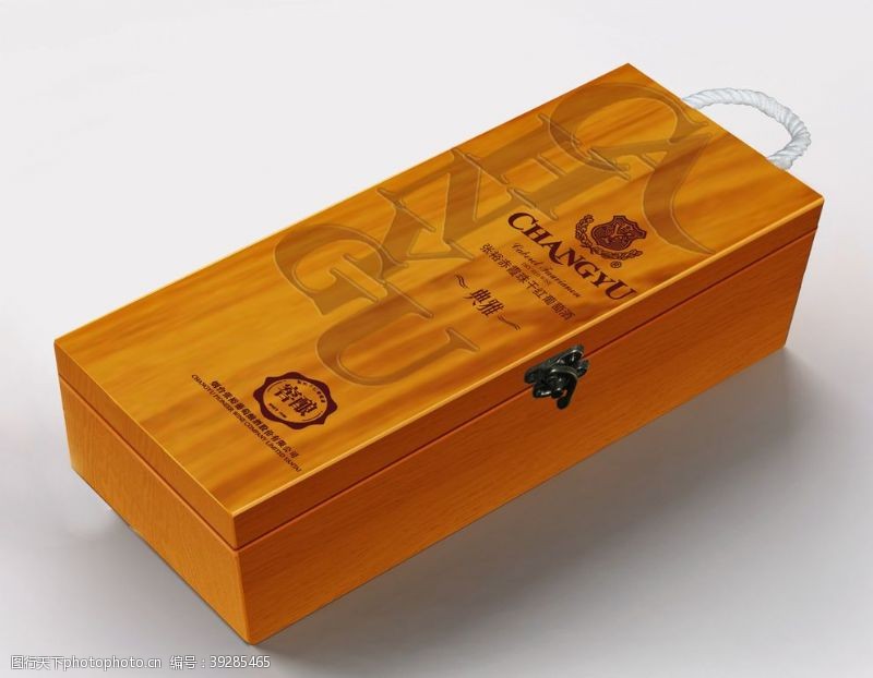 张裕典雅窖酿木方盒效果图图片