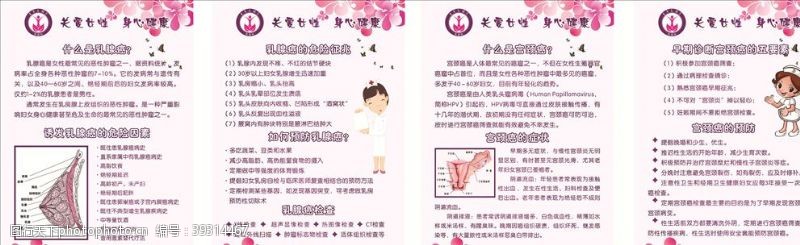 妇女女性妇幼保健院展板海报宣传图片