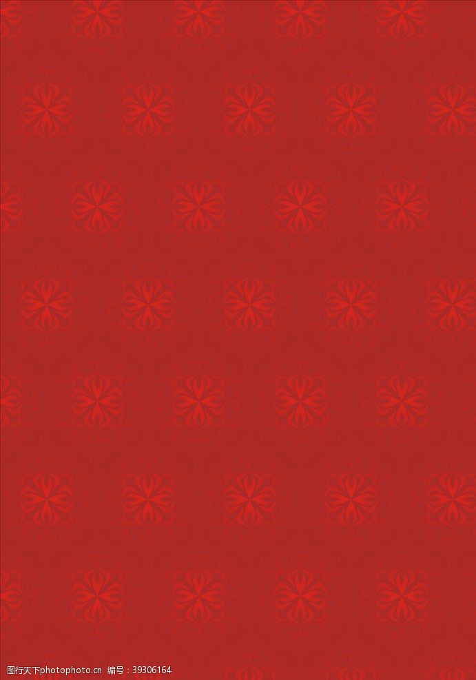 民族红花红色底纹背景素材图片