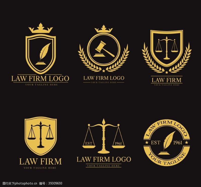 法律图图标金色法律元素标志图片