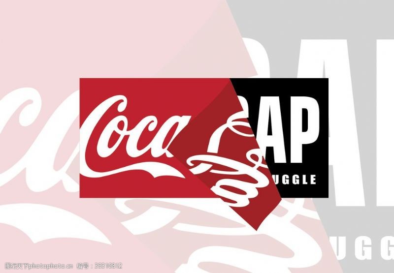 可口可乐广告可口可乐coca覆盖贴纸印花图片
