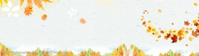 花边背景秋季背景素材图片