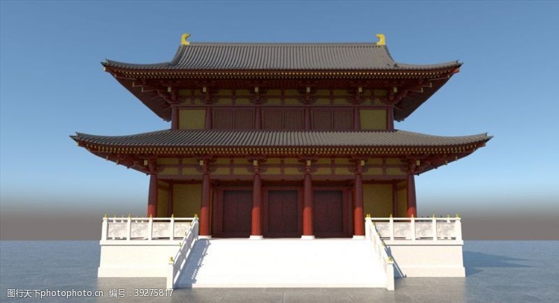室外模型寺庙古建图片