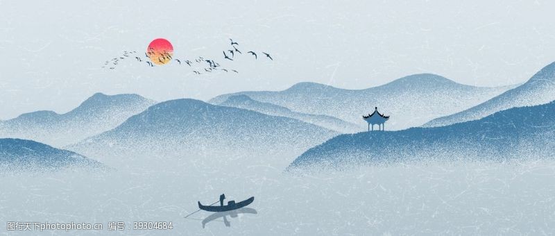 边框免抠素材中国风背景图片