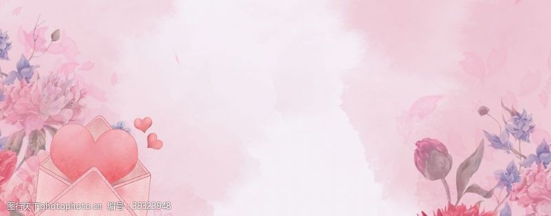 粉色背景易拉宝38妇女节图片
