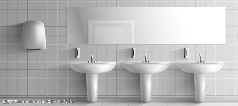洗手池公共卫生间内部图片