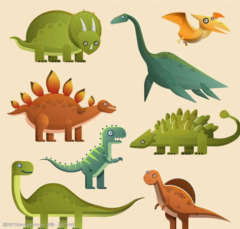 翼龙卡通恐龙设计图片