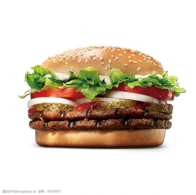 色彩搭配快餐汉堡矢量图图片