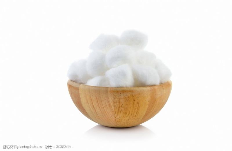 木棉树木碗里的棉花图片