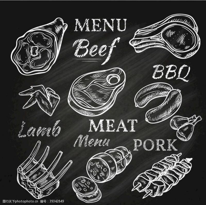 天然水晶肉肉制品鲜肉食品图片