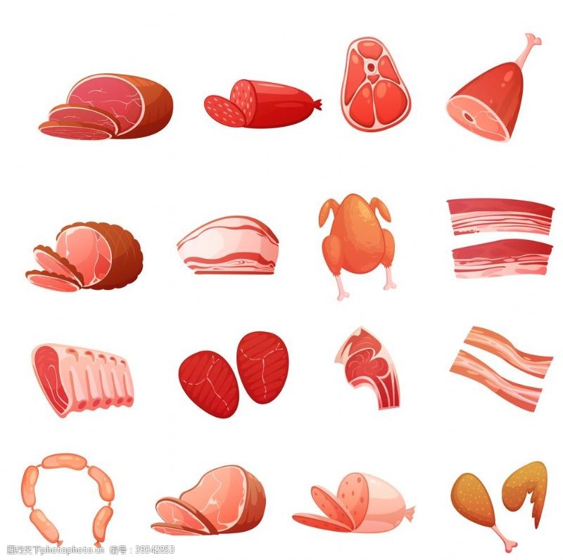 健康肉类肉肉制品鲜肉食品图片