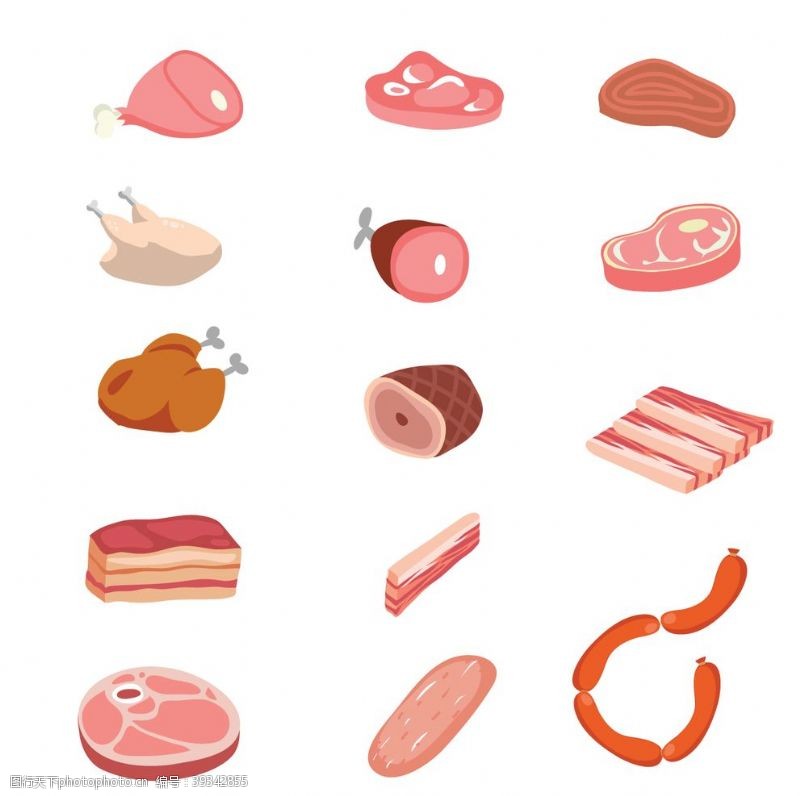 鲜花饼肉肉制品鲜肉食品图片