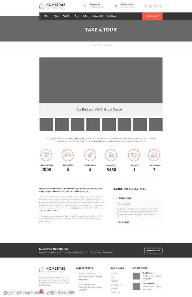 科技公司网站设计网页风格图片